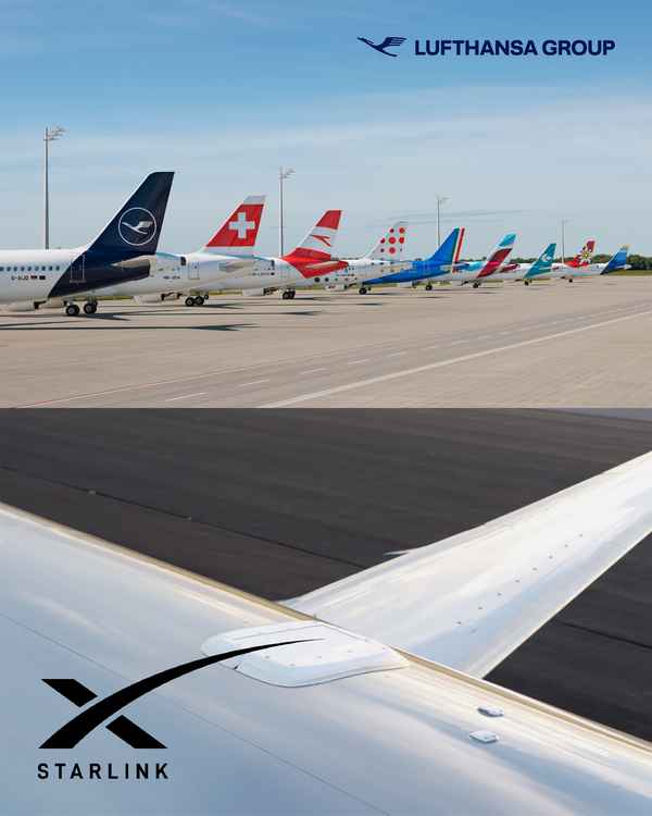 Lufthansa Group choisit Starlink