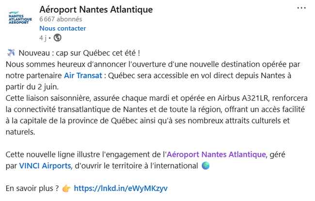 aéroport de Nantes
