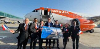 Inauguration of the new easyJet Paris-London flight