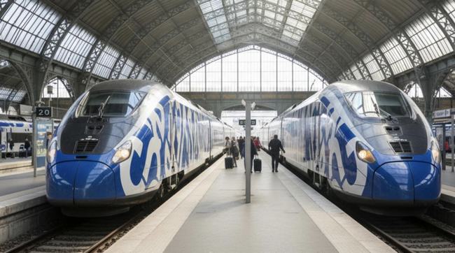 Pour ses dessertes, Le Train a commandé auprès du groupe espagnol Talgo dix rames Avril S106. Pour ses dessertes, Le Train a commandé auprès du groupe espagnol Talgo dix rames Avril S106.