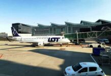 Un appareil de LOT sur l'aéroport de Varsovie (Photo: Luc Citrinot)