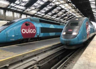 Ouigo en route vers l'Italie