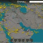 Screenshot 01-03-2026- 22h00 (CET) Flightradar24