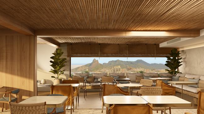 Un restaurant avec vue sur les collines des deux frères