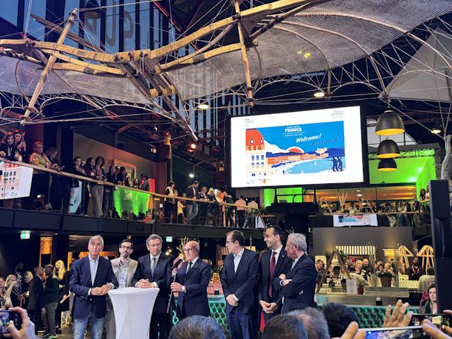 Eric Ciotti à la soirée d’accueil du salon Rendez-vous en France à la Gare du Sud