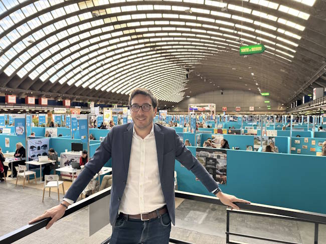 Jean-Sebastien Martinez DG de l’OTC Nice au Palais des Expositions.