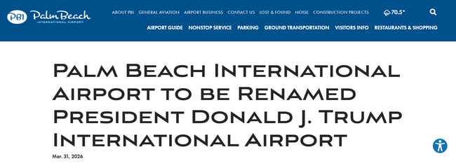 aéroport Donald Trump