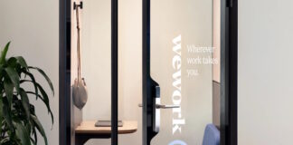 Cabine de confidentialité WeWork Go.
