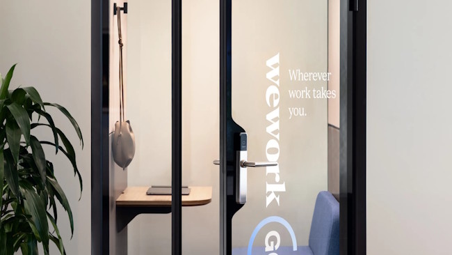 Cabine de confidentialité WeWork Go. Cabine de confidentialité WeWork Go.