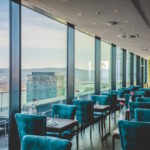 Konrad's restaurant and bar, at the very top of the Radisson Blu Bonn.