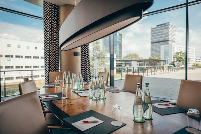 One of the 4 meeting rooms at the Radisson Blu Bonn.