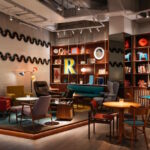Lobby of the Ruby Frida, in Stockholm.