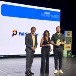 Michel Dieleman (President of AFTM) presented the 1st Travel Agency prize to Fairjungle.