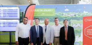 Pose de la première des travaux de modernisation de l'aéroport de Cayenne