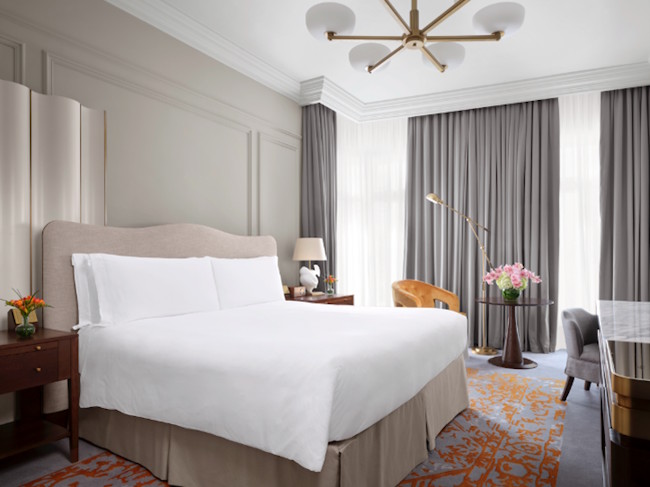 New room at the Savoy in London.