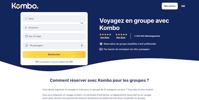 Travel in a group with Kombo