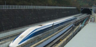 le Maglev, le train à sustentation magnétique de la compagnie JR Tokai