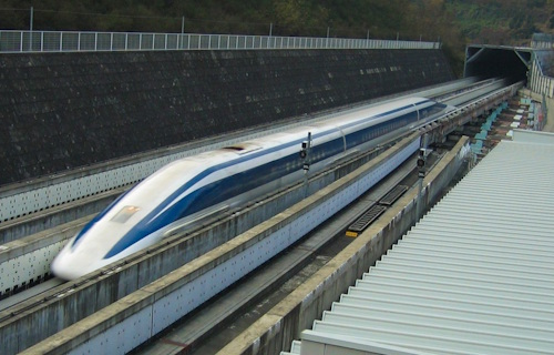 le Maglev, le train à sustentation magnétique de la compagnie JR Tokai le Maglev, le train à sustentation magnétique de la compagnie JR Tokai