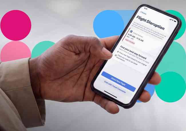 La gestion des perturbations est désormais intégrée directement dans l'application mobile Complete. (DR Amex GBT) La gestion des perturbations est désormais intégrée directement dans l'application mobile Complete. (DR Amex GBT)