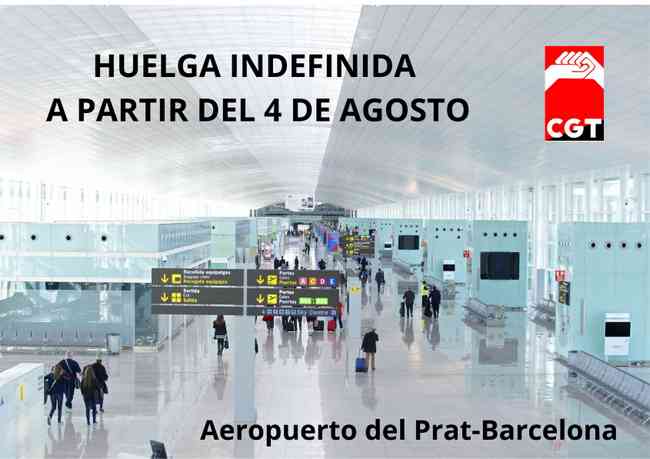A strike call threatens the operation of Barcelona airport A strike call threatens the operation of Barcelona airport