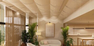 Lobby du nouvel hôtel NH à Barcelone.
