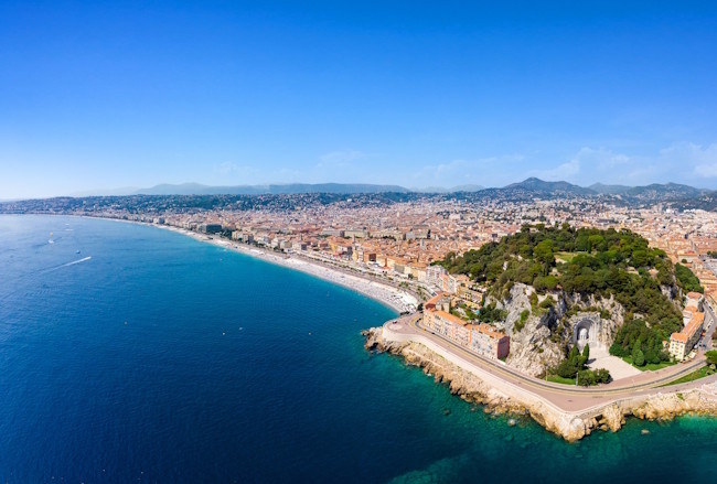 Vue générale de Nice et de la Baie des anges