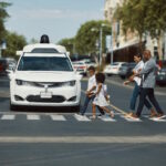 Waymo pedestrian crossing