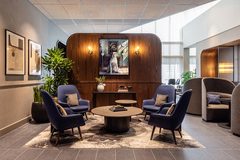 Le nouveau Centurion Lounge à l'aéroport d'Amsterdam-Schiphol.