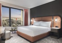 The Hilton Istanbul Airport, located directly opposite Istanbul Airport.