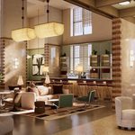 Lobby du futur The Hoxton, Dubai Media City.