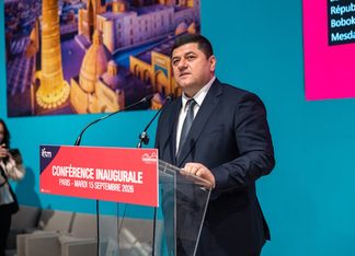 Sukhrob Bobokalonov, VP du Comité du tourisme d'Ouzbékistan, lors de la cérémonie inaugurale du salon IFTM 2026. Sukhrob Bobokalonov, VP du Comité du tourisme d'Ouzbékistan, lors de la cérémonie inaugurale du salon IFTM 2026.