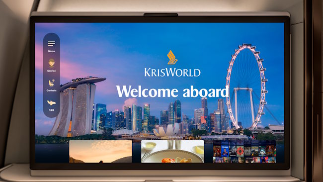 Singapore Airlines improves its in-flight entertainment offering Singapore Airlines improves its in-flight entertainment offering