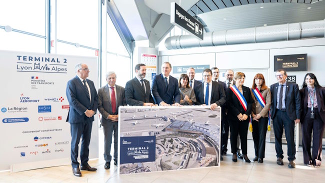 Vinci Airports a présenté le nouveau Terminal 2 de l'aéroport de Lyon-Saint Exupéry